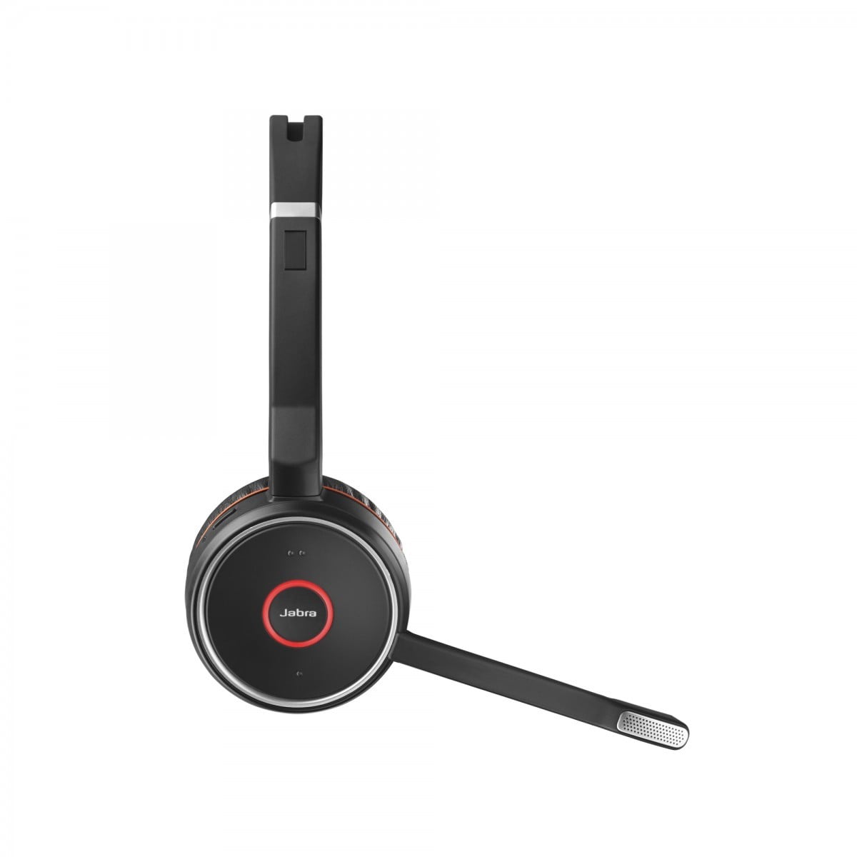 Jabra Evolve 75 UC Stereo Headset Wired & Wireless Headband Office/Call Center Micro-USB Bluetooth Black, Red