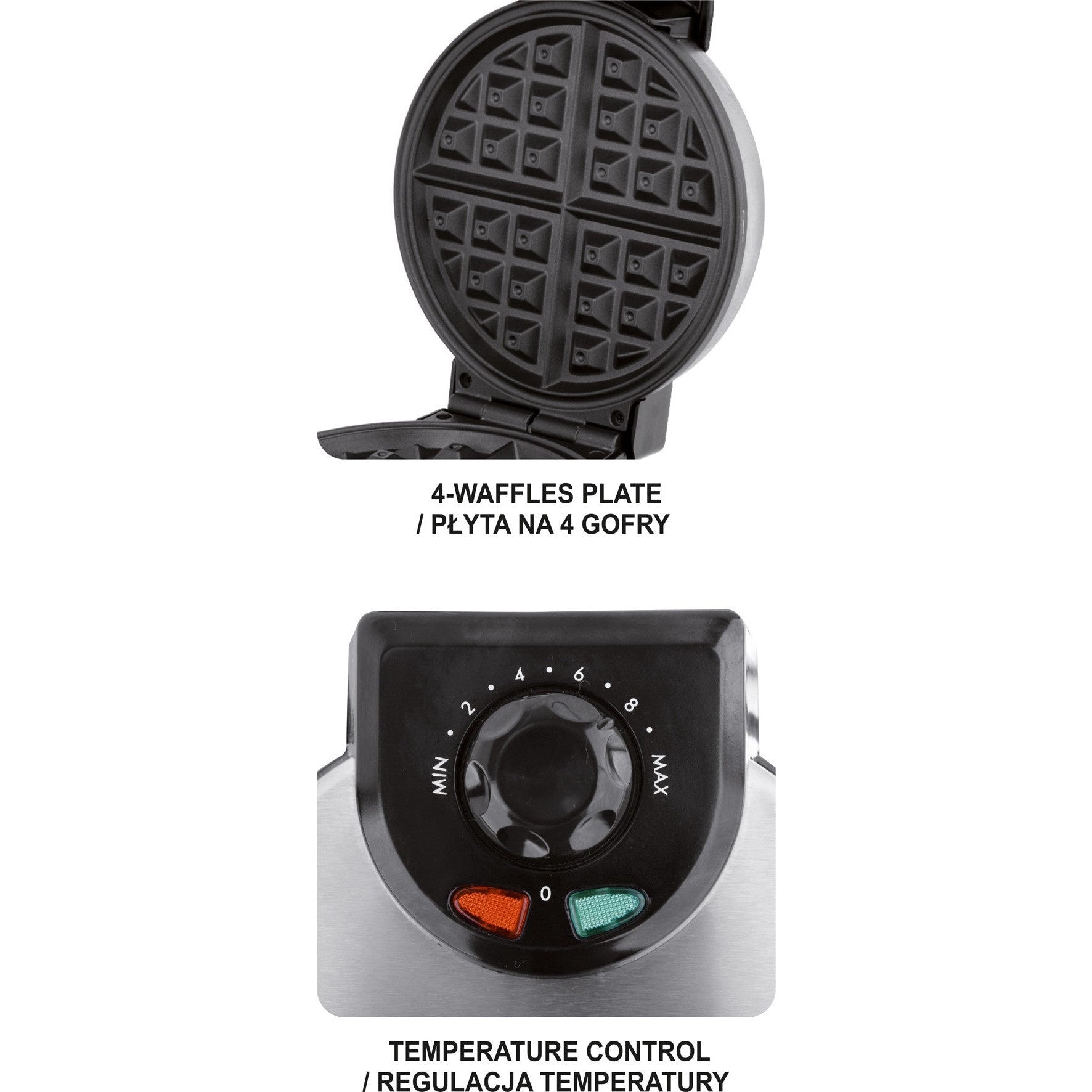 Lund T68011 850W Waffle Maker