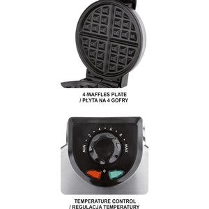 Lund T68011 850W Waffle Maker