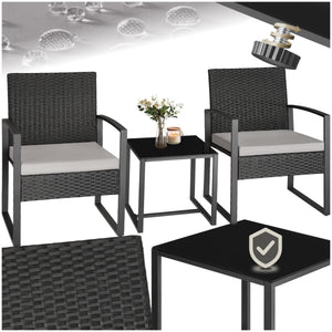 Garden Table & Chairs Granada - 2 armchairs, coffee table, bistro set