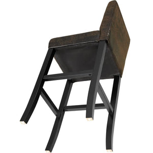 Bar Stool with Faux Leather, Brown