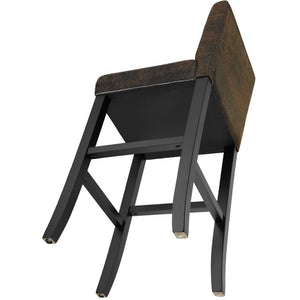 Bar Stool with Faux Leather, Brown