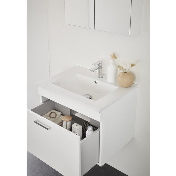 Hafa Go Washbasin Cabinet 1 Drawer 600, Black