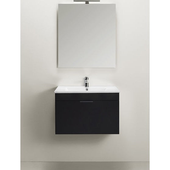 Hafa Go Washbasin Cabinet 1 Drawer 600, Black