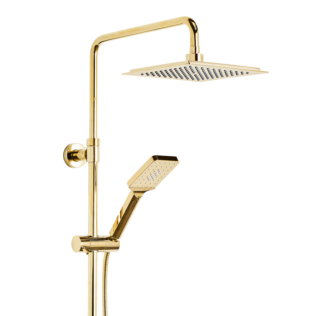 Bathlife Kaskad Overhead Shower Set, Brass