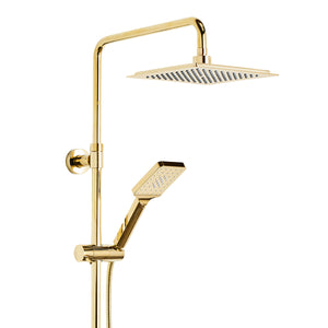Bathlife Kaskad Overhead Shower Set, Brass