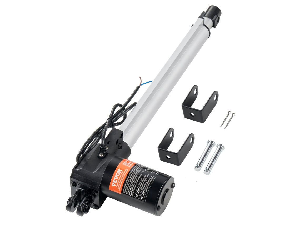 12V elektriskt linjärställdon 6000N – 100–400 mm slaglängd