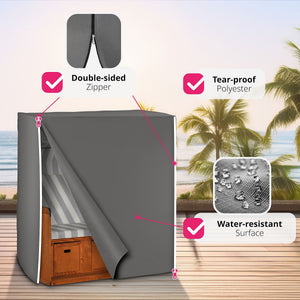 Waterproof Cover for Beach Basket 120 x 80 x 145 cm