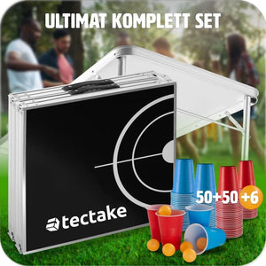 Beer Pong Table, Height-Adjustable and Foldable
