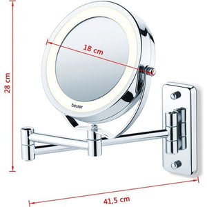 Beurer BS 59 Makeup Mirror with Led Light and Magnification 11 cm