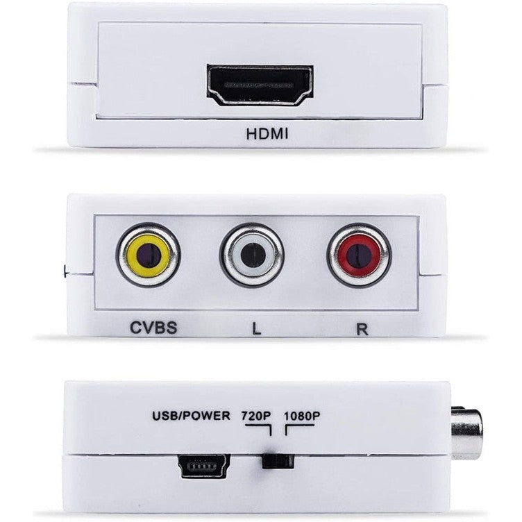 Nordmagasinet RCA To HDMI Converter Adapter, White