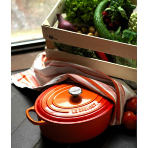 Le Creuset Signature Casserole Oval 33 cm Orange Red