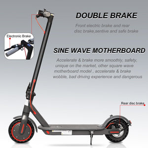 Aovopro M365 Electric Scooter Pro ES80, Black