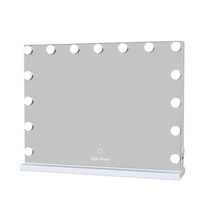 Bright Beauty Hollywood Makeup Mirror with Lighting, White