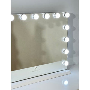 Bright Beauty Hollywood Makeup Mirror with Lighting, White