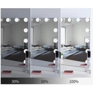 Bright Beauty Hollywood Makeup Mirror with Lighting, White