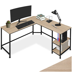 Desk Hamilton - corner unit, shelf with 2 storage compartments