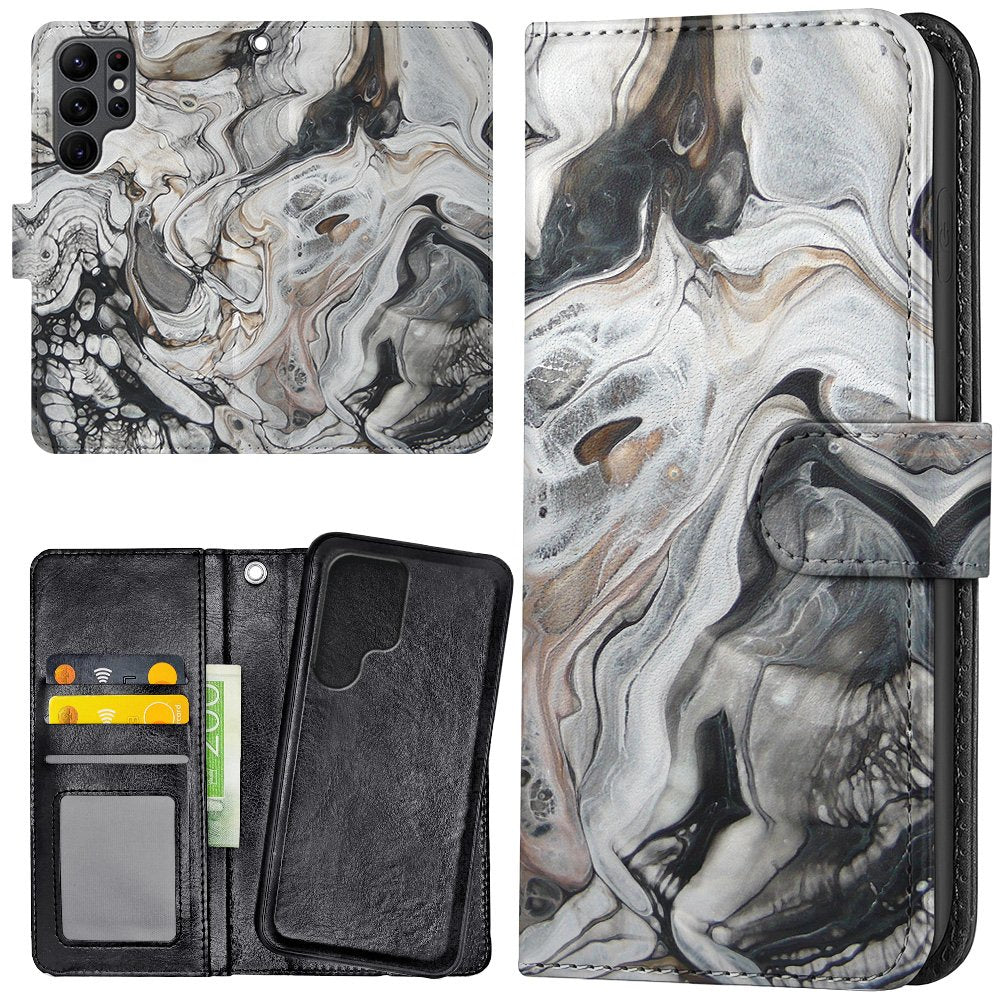 Samsung Galaxy S24 Ultra Detachable Marble Wallet Case