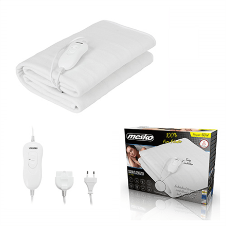 Heating blanket Adler MS 7419, white, 150 cm x 80 cm