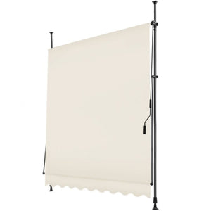 Tectake Stretch Awning, 200 x 180 cm, Beige