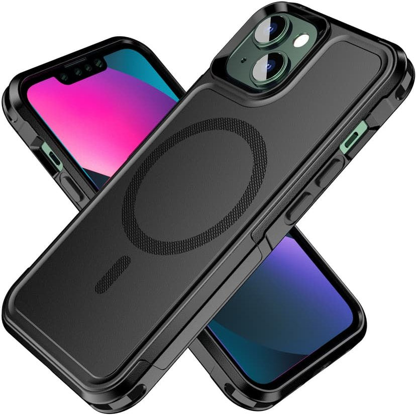 Cirafon Aegis Shock-Resistant MagSafe Phone Case for iPhone 14 - Black