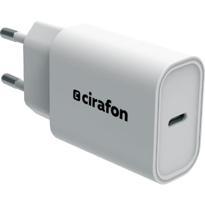 Cirafon Wall Charger 20W USB-C, White