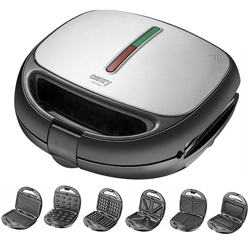 Sandwich pan - waffle maker Camry 6in1 CR 3057, 1200 W