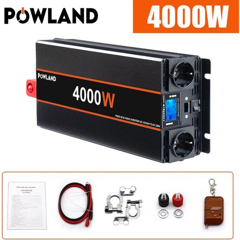 Pure Sine Wave Power Inverter 4000W 24V with Remote Control