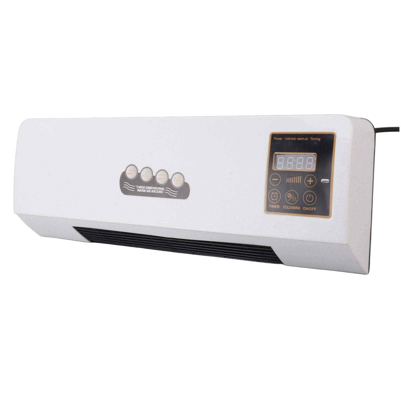 1800W Wall Mounted Air Conditioner Heater Electric Heating Machine PTC Heating Heater with Remote