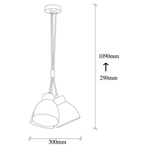 Luminaire ceiling Opviq Sivani MR-307, 120 W, E27