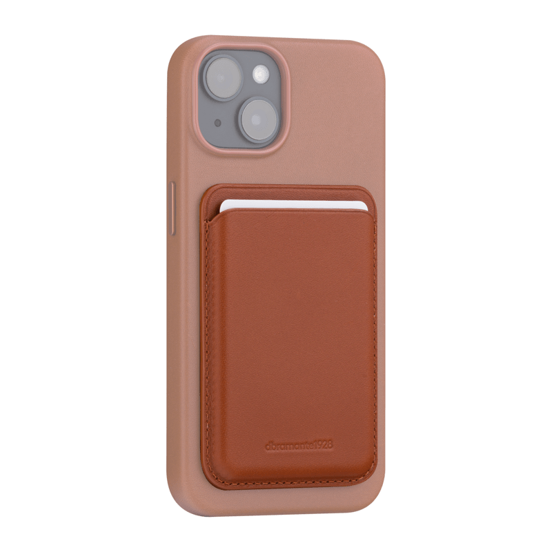 Dbramante1928 Leather wallet with MagSafe Tan