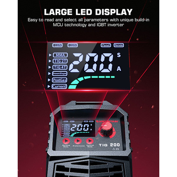 Digital TIG welder 200A