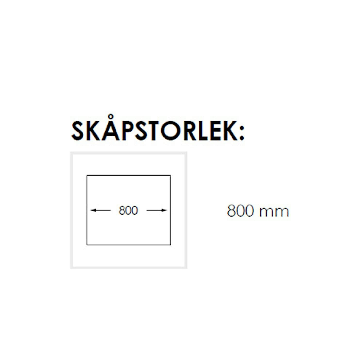 Nordic Tech Radius 80 K B X Kitchen Sink, 745x510 mm, Stainless Steel