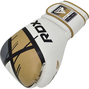 Boxing gloves RDX F7 BGR-F7GL-10oz, gold/white, 10 oz