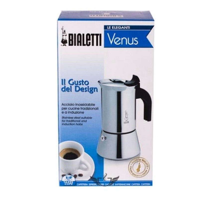 Moka coffee pot Bialetti Venus, 0.1 l, silver