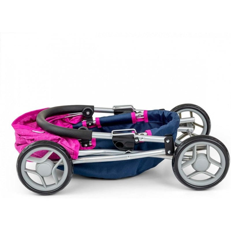 Doll stroller Milly Mally Dori Prestige, blue/pink
