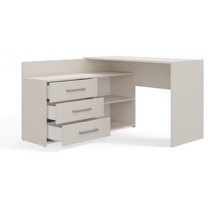 Dany Corner Desk, Beige