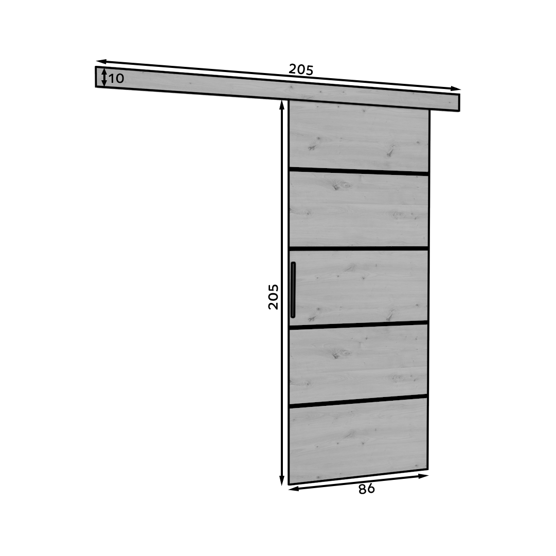 Door Muschu sliding interior door, Beige