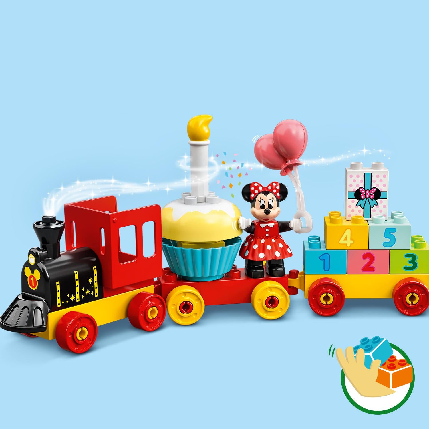 Constructor LEGO DUPLO® | Disney Mickey and Friends Mickey & Minnie Birthday Train 10941, 22 pcs