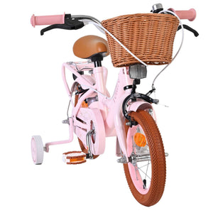 Volare Ashley Children's Bicycle with Training Wheels, Pink