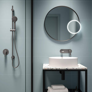Deante Magnetic Led Cosmetic Mirror, Silver