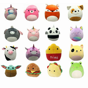 HappyJoe Squishmallow Plush Toy, Red/Yellow