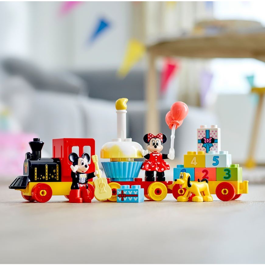 Constructor LEGO DUPLO® | Disney Mickey and Friends Mickey & Minnie Birthday Train 10941, 22 pcs