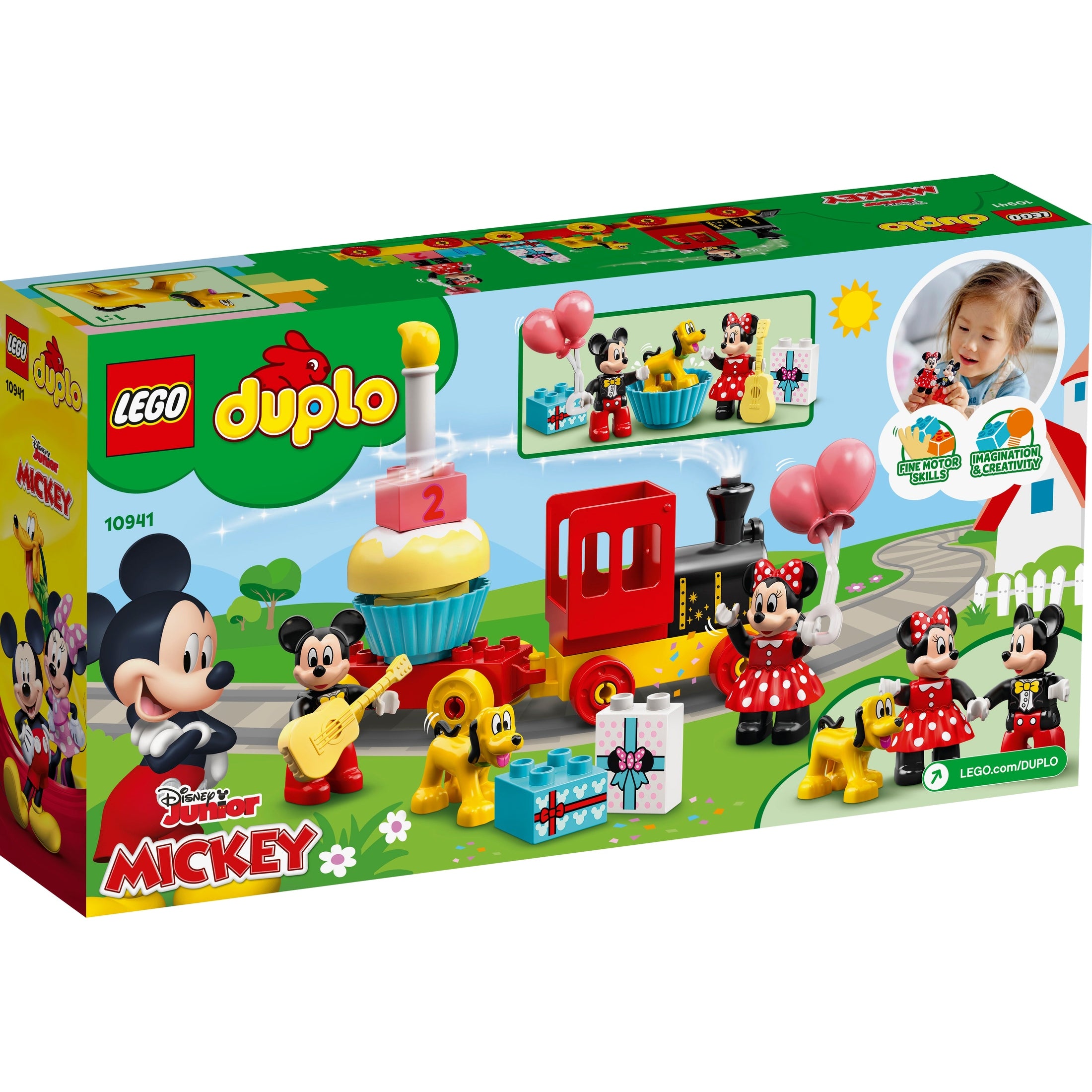 Constructor LEGO DUPLO® | Disney Mickey and Friends Mickey & Minnie Birthday Train 10941, 22 pcs