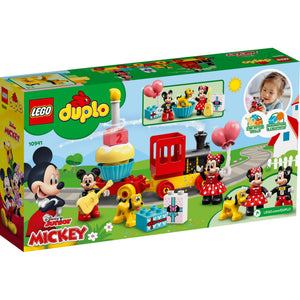 Constructor LEGO DUPLO® | Disney Mickey and Friends Mickey & Minnie Birthday Train 10941, 22 pcs