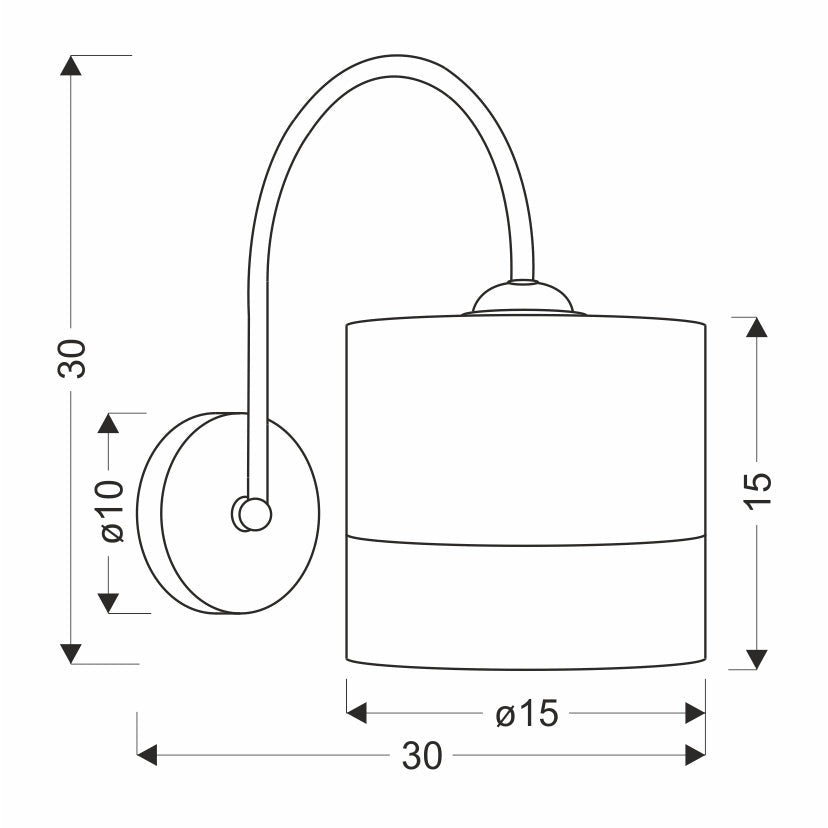Luminaire wall Candellux Lighting Bianco 21-17581, 40 W, E27