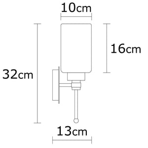 Luminaire wall Opviq Balcova N-344, 40 W, E27