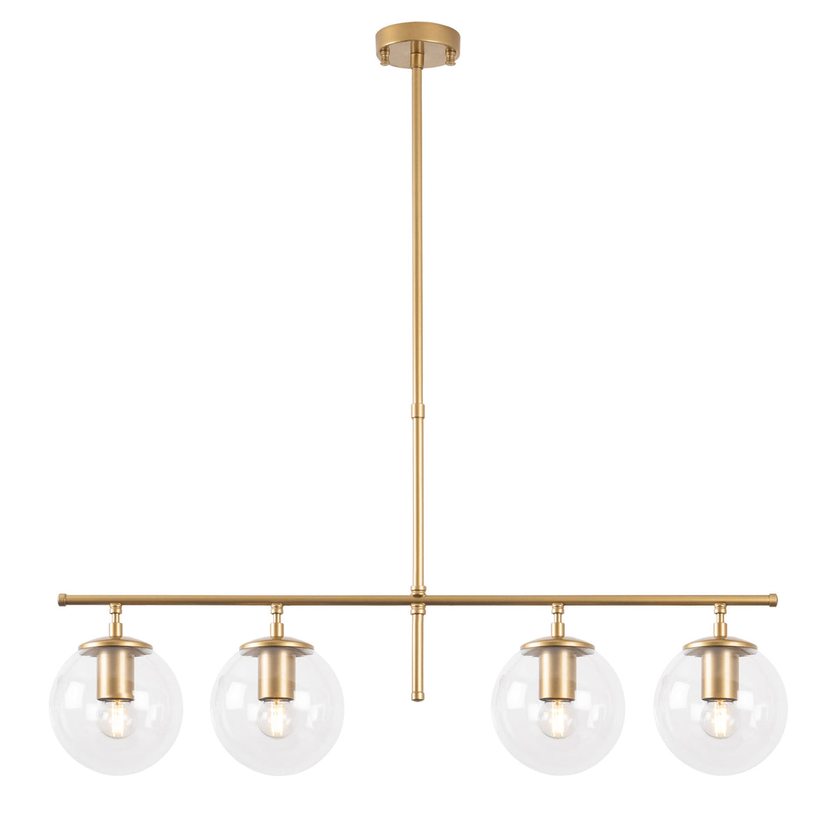 Opviq Roe 4 Light Ceiling Pendant, Gold