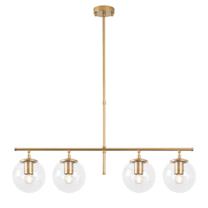 Opviq Roe 4 Light Ceiling Pendant, Gold