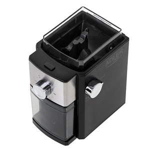 Coffee grinder Adler 4448, transparent/silver/black
